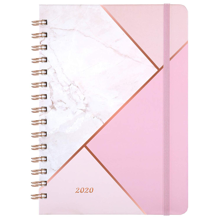 Diary Buku Catatan Kertas Spiral Hardcover 2020