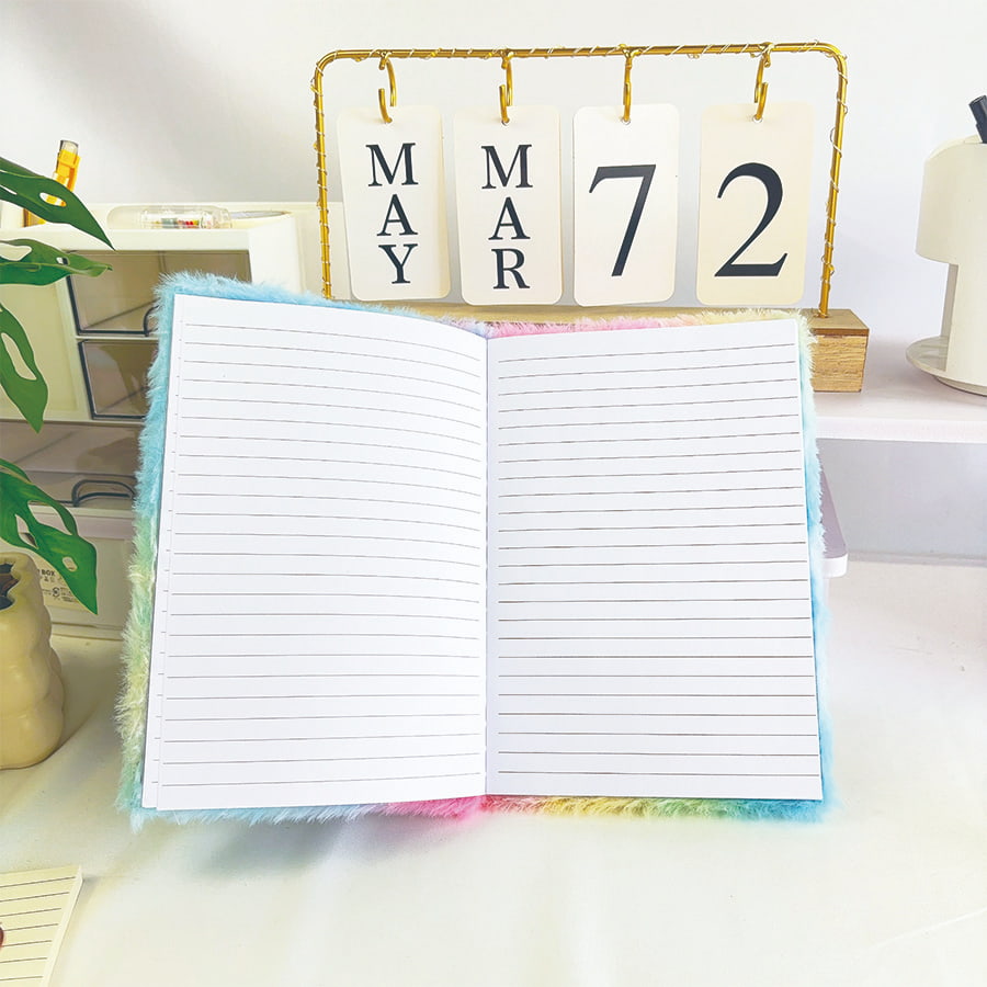 Notebook plush diary cute